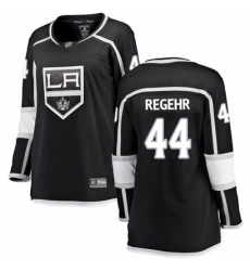 Women's Los Angeles Kings #44 Robyn Regehr Authentic Black Home Fanatics Branded Breakaway NHL Jersey