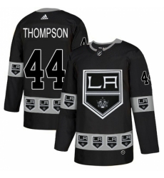 Men's Adidas Los Angeles Kings #44 Nate Thompson Authentic Black Team Logo Fashion NHL Jersey Men's Adidas Los Angeles Kings #44 Nate Thompson Authentic Black Team Logo Fashion NHL Jersey