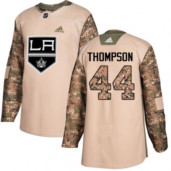 Men's Adidas Los Angeles Kings #44 Nate Thompson Authentic Camo Veterans Day Practice NHL Jersey Men's Adidas Los Angeles Kings #44 Nate Thompson Authentic Camo Veterans Day Practice NHL Jersey