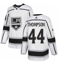 Men's Adidas Los Angeles Kings #44 Nate Thompson Authentic White Away NHL Jersey Men's Adidas Los Angeles Kings #44 Nate Thompson Authentic White Away NHL Jersey