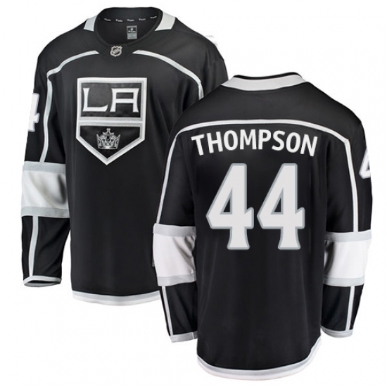Men's Los Angeles Kings #44 Nate Thompson Authentic Black Home Fanatics Branded Breakaway NHL Jersey Men's Los Angeles Kings #44 Nate Thompson Authentic Black Home Fanatics Branded Breakaway NHL Jersey