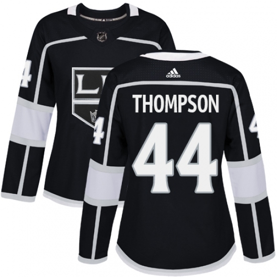 Women's Adidas Los Angeles Kings #44 Nate Thompson Authentic Black Home NHL Jersey Women's Adidas Los Angeles Kings #44 Nate Thompson Authentic Black Home NHL Jersey