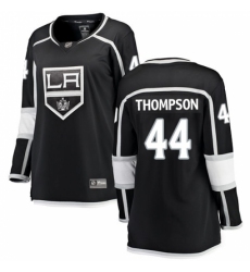 Women's Los Angeles Kings #44 Nate Thompson Authentic Black Home Fanatics Branded Breakaway NHL Jersey Women's Los Angeles Kings #44 Nate Thompson Authentic Black Home Fanatics Branded Breakaway NHL Jersey