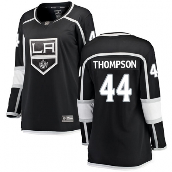 Women's Los Angeles Kings #44 Nate Thompson Authentic Black Home Fanatics Branded Breakaway NHL Jersey Women's Los Angeles Kings #44 Nate Thompson Authentic Black Home Fanatics Branded Breakaway NHL Jersey
