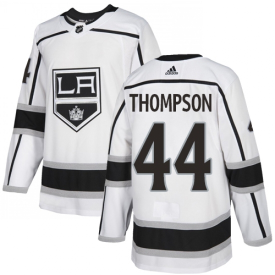 Youth Adidas Los Angeles Kings #44 Nate Thompson Authentic White Away NHL Jersey Youth Adidas Los Angeles Kings #44 Nate Thompson Authentic White Away NHL Jersey
