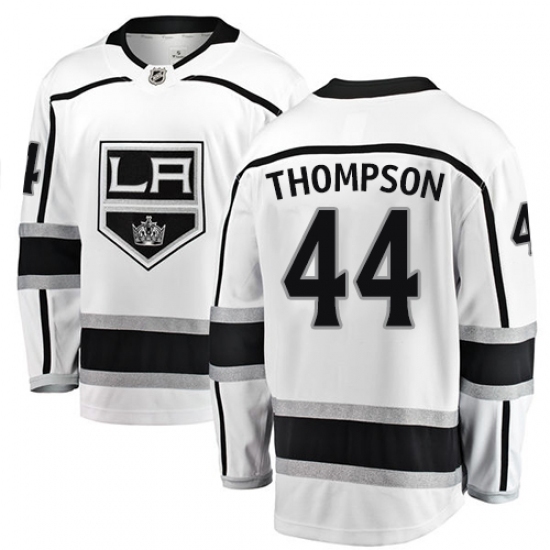 Youth Los Angeles Kings #44 Nate Thompson Authentic White Away Fanatics Branded Breakaway NHL Jersey Youth Los Angeles Kings #44 Nate Thompson Authentic White Away Fanatics Branded Breakaway NHL Jersey