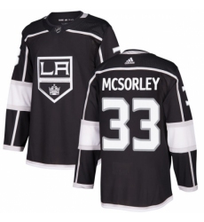 Men's Adidas Los Angeles Kings #33 Marty Mcsorley Authentic Black Home NHL Jersey