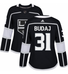 Women's Adidas Los Angeles Kings #31 Peter Budaj Authentic Black Home NHL Jersey Women's Adidas Los Angeles Kings #31 Peter Budaj Authentic Black Home NHL Jersey