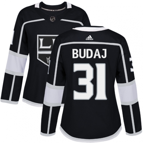 Women's Adidas Los Angeles Kings #31 Peter Budaj Authentic Black Home NHL Jersey Women's Adidas Los Angeles Kings #31 Peter Budaj Authentic Black Home NHL Jersey