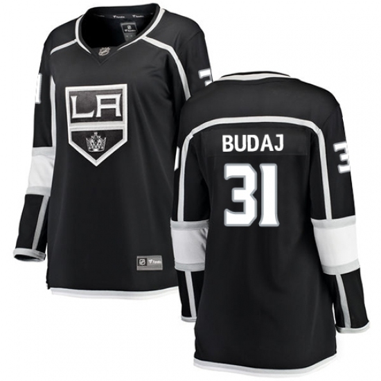 Women's Los Angeles Kings #31 Peter Budaj Authentic Black Home Fanatics Branded Breakaway NHL Jersey Women's Los Angeles Kings #31 Peter Budaj Authentic Black Home Fanatics Branded Breakaway NHL Jersey