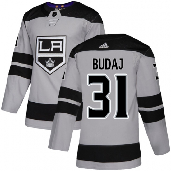 Youth Adidas Los Angeles Kings #31 Peter Budaj Authentic Gray Alternate NHL Jersey Youth Adidas Los Angeles Kings #31 Peter Budaj Authentic Gray Alternate NHL Jersey