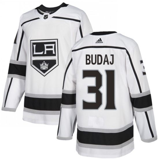 Youth Adidas Los Angeles Kings #31 Peter Budaj Authentic White Away NHL Jersey Youth Adidas Los Angeles Kings #31 Peter Budaj Authentic White Away NHL Jersey