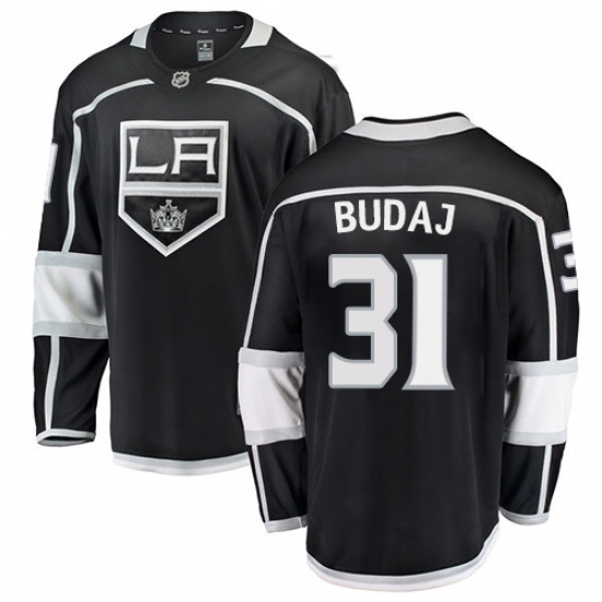 Youth Los Angeles Kings #31 Peter Budaj Authentic Black Home Fanatics Branded Breakaway NHL Jersey Youth Los Angeles Kings #31 Peter Budaj Authentic Black Home Fanatics Branded Breakaway NHL Jersey