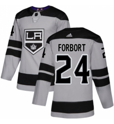 Men's Adidas Los Angeles Kings #24 Derek Forbort Premier Gray Alternate NHL Jersey