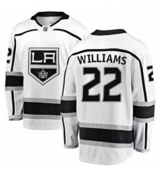 Youth Los Angeles Kings #22 Tiger Williams Authentic White Away Fanatics Branded Breakaway NHL Jersey