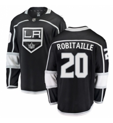 Youth Los Angeles Kings #20 Luc Robitaille Authentic Black Home Fanatics Branded Breakaway NHL Jersey