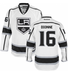 Men's Reebok Los Angeles Kings #16 Marcel Dionne Authentic White Away NHL Jersey