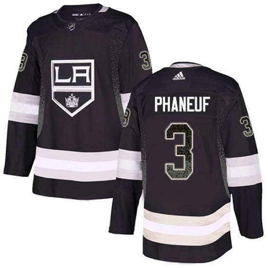 Men's Adidas Los Angeles Kings #3 Dion Phaneuf Authentic Black Drift Fashion NHL Jersey Men's Adidas Los Angeles Kings #3 Dion Phaneuf Authentic Black Drift Fashion NHL Jersey