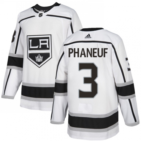Men's Adidas Los Angeles Kings #3 Dion Phaneuf Authentic White Away NHL Jersey Men's Adidas Los Angeles Kings #3 Dion Phaneuf Authentic White Away NHL Jersey