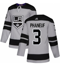Men's Adidas Los Angeles Kings #3 Dion Phaneuf Premier Gray Alternate NHL Jersey Men's Adidas Los Angeles Kings #3 Dion Phaneuf Premier Gray Alternate NHL Jersey
