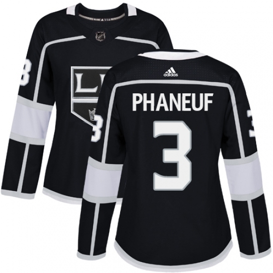 Women's Adidas Los Angeles Kings #3 Dion Phaneuf Authentic Black Home NHL Jersey Women's Adidas Los Angeles Kings #3 Dion Phaneuf Authentic Black Home NHL Jersey