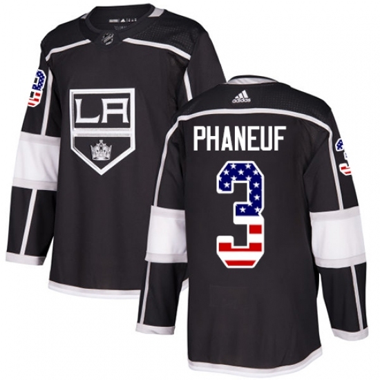 Youth Adidas Los Angeles Kings #3 Dion Phaneuf Authentic Black USA Flag Fashion NHL Jersey Youth Adidas Los Angeles Kings #3 Dion Phaneuf Authentic Black USA Flag Fashion NHL Jersey