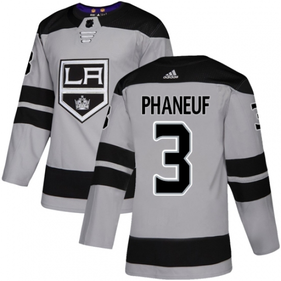 Youth Adidas Los Angeles Kings #3 Dion Phaneuf Authentic Gray Alternate NHL Jersey Youth Adidas Los Angeles Kings #3 Dion Phaneuf Authentic Gray Alternate NHL Jersey