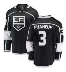 Youth Los Angeles Kings #3 Dion Phaneuf Authentic Black Home Fanatics Branded Breakaway NHL Jersey Youth Los Angeles Kings #3 Dion Phaneuf Authentic Black Home Fanatics Branded Breakaway NHL Jersey