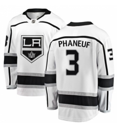Youth Los Angeles Kings #3 Dion Phaneuf Authentic White Away Fanatics Branded Breakaway NHL Jersey Youth Los Angeles Kings #3 Dion Phaneuf Authentic White Away Fanatics Branded Breakaway NHL Jersey