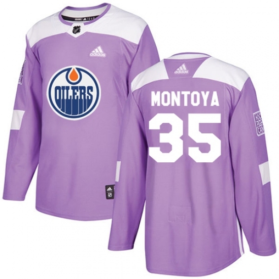 Youth Adidas Edmonton Oilers #35 Al Montoya Authentic Purple Fights Cancer Practice NHL Jersey Youth Adidas Edmonton Oilers #35 Al Montoya Authentic Purple Fights Cancer Practice NHL Jersey