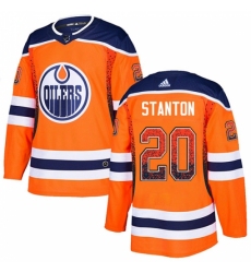 Men's Adidas Edmonton Oilers #20 Ryan Stanton Authentic Orange Drift Fashion NHL Jersey