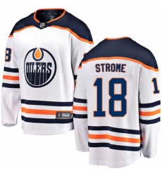 Men's Edmonton Oilers #18 Ryan Strome Fanatics Branded White Away Breakaway NHL Jersey