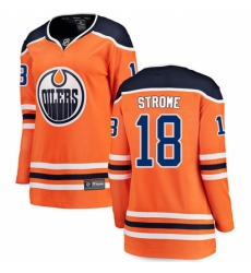 Women's Edmonton Oilers #18 Ryan Strome Fanatics Branded Orange Home Breakaway NHL Jersey