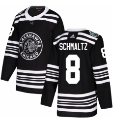 Youth Adidas Chicago Blackhawks #8 Nick Schmaltz Authentic Black 2019 Winter Classic NHL Jersey
