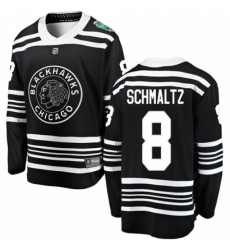 Youth Chicago Blackhawks #8 Nick Schmaltz Black 2019 Winter Classic Fanatics Branded Breakaway NHL Jersey