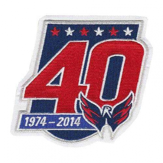 Stitched 2014-15 Washington Capitals 40th Team Anniversary Jersey Patch Stitched 2014-15 Washington Capitals 40th Team Anniversary Jersey Patch