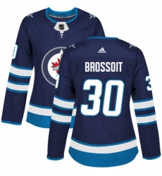 Women's Adidas Winnipeg Jets #30 Laurent Brossoit Authentic Navy Blue Home NHL Jersey Women's Adidas Winnipeg Jets #30 Laurent Brossoit Authentic Navy Blue Home NHL Jersey