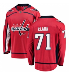 Men's Washington Capitals #71 Kody Clark Fanatics Branded Red Home Breakaway NHL Jersey