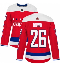 Women's Adidas Washington Capitals #26 Nic Dowd Authentic Red Alternate NHL Jersey Women's Adidas Washington Capitals #26 Nic Dowd Authentic Red Alternate NHL Jersey