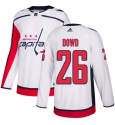 Youth Adidas Washington Capitals #26 Nic Dowd Authentic White Away NHL Jersey Youth Adidas Washington Capitals #26 Nic Dowd Authentic White Away NHL Jersey