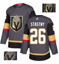 Men's Adidas Vegas Golden Knights #26 Paul Stastny Authentic Gray Fashion Gold NHL Jersey Men's Adidas Vegas Golden Knights #26 Paul Stastny Authentic Gray Fashion Gold NHL Jersey