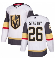 Men's Adidas Vegas Golden Knights #26 Paul Stastny Authentic White Away NHL Jersey Men's Adidas Vegas Golden Knights #26 Paul Stastny Authentic White Away NHL Jersey