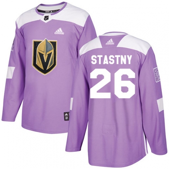 Youth Adidas Vegas Golden Knights #26 Paul Stastny Authentic Purple Fights Cancer Practice NHL Jersey Youth Adidas Vegas Golden Knights #26 Paul Stastny Authentic Purple Fights Cancer Practice NHL Jersey