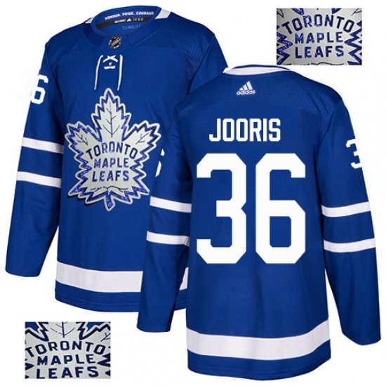 Men's Adidas Toronto Maple Leafs #36 Josh Jooris Authentic Royal Blue Fashion Gold NHL Jersey Men's Adidas Toronto Maple Leafs #36 Josh Jooris Authentic Royal Blue Fashion Gold NHL Jersey