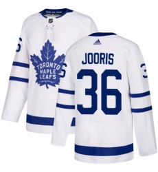 Men's Adidas Toronto Maple Leafs #36 Josh Jooris Authentic White Away NHL Jersey Men's Adidas Toronto Maple Leafs #36 Josh Jooris Authentic White Away NHL Jersey