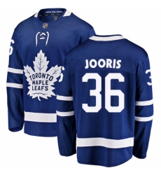 Men's Toronto Maple Leafs #36 Josh Jooris Authentic Royal Blue Home Fanatics Branded Breakaway NHL Jersey Men's Toronto Maple Leafs #36 Josh Jooris Authentic Royal Blue Home Fanatics Branded Breakaway NHL Jersey