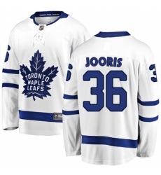 Men's Toronto Maple Leafs #36 Josh Jooris Authentic White Away Fanatics Branded Breakaway NHL Jersey Men's Toronto Maple Leafs #36 Josh Jooris Authentic White Away Fanatics Branded Breakaway NHL Jersey