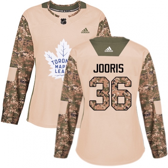 Women's Adidas Toronto Maple Leafs #36 Josh Jooris Authentic Camo Veterans Day Practice NHL Jersey Women's Adidas Toronto Maple Leafs #36 Josh Jooris Authentic Camo Veterans Day Practice NHL Jersey