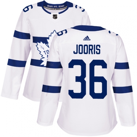 Women's Adidas Toronto Maple Leafs #36 Josh Jooris Authentic White 2018 Stadium Series NHL Jersey Women's Adidas Toronto Maple Leafs #36 Josh Jooris Authentic White 2018 Stadium Series NHL Jersey