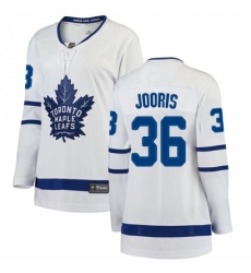 Women's Toronto Maple Leafs #36 Josh Jooris Authentic White Away Fanatics Branded Breakaway NHL Jersey Women's Toronto Maple Leafs #36 Josh Jooris Authentic White Away Fanatics Branded Breakaway NHL Jersey